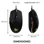 Souris Gaming Logitech 910-005823 8000 dpi Noir Wireless