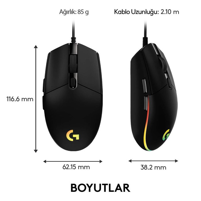 Souris Gaming Logitech 910-005823 8000 dpi Noir Wireless