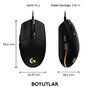 Souris Gaming Logitech 910-005823 8000 dpi Noir Wireless