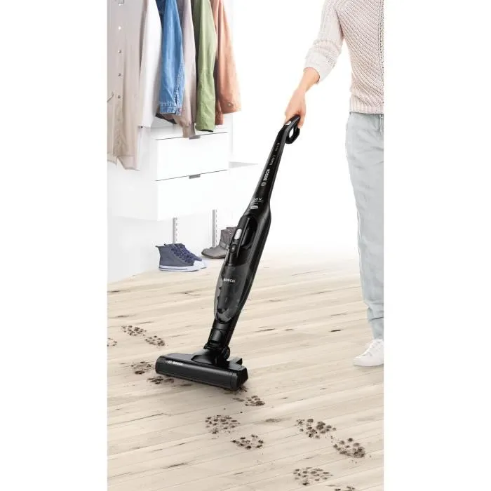 Bosch BBHF220 Aspirateur balai sans fil 2en1 Readyy'y 20V Max, 40 min autonomie, bac 0.4L, filtre lavable, avec aspirateur de table intégré