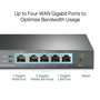 TP-Link TL-R605 - Routeur VPN Gigabit Multi-WAN professionnel (5 ports, 4 WAN) - Gestion cloud Omada SDN - IPSec, OpenVPN, L2TP, PPTP
