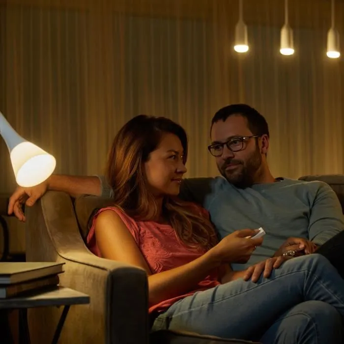 Philips Hue Dim Switch - Variateur de lumière portable et télécommande pour lampes connectées, réglage de luminosité, blanc