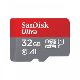 Sandisk Ultra 32 Go Carte Mémoire MicroSDHC Classe 10 U1 A1 120 Mo/s + Adaptateur SD