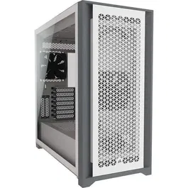 Corsair CC-9011211-WW Boîtier PC Moyen Tour 5000D Airflow ATX Blanc avec Panneau Latéral en Verre Trempé et Refroidissement Optimal