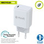 Chargeur mural Muvit MCACC0012 Blanc Noir 20 W
