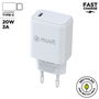 Chargeur mural Muvit MCACC0012 20 W Blanc Noir