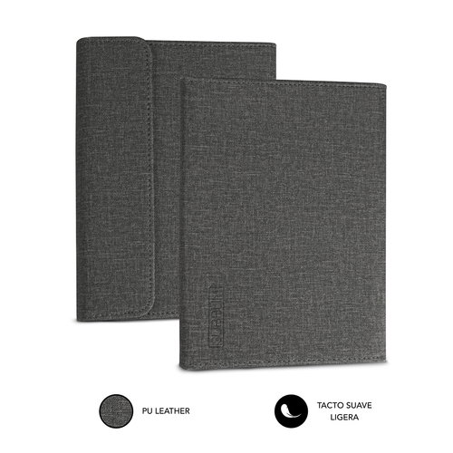 Subblim Clever Funda Ebook Stand Case Universelle pour eReader 6 Pouces avec Support de Table, Gris