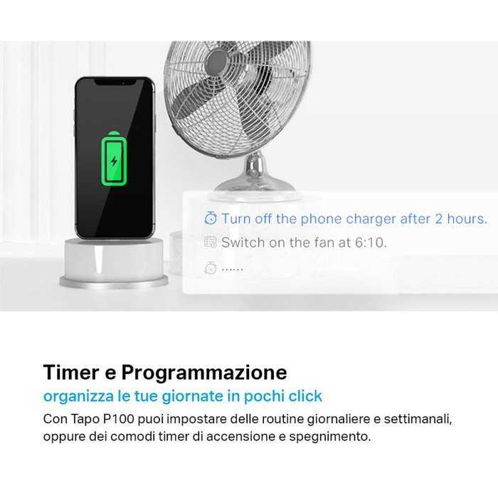 TP-Link Tapo P100 Pack de 2 Prises Intelligentes Wi-Fi