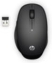 HP Souris sans fil Double Mode 300 Noire - Bluetooth et 2.4 GHz, Commutation facile entre deux ordinateurs