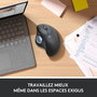 Logitech ERGO M575 - Trackball sans fil ergonomique - Bluetooth et USB - 5 boutons et molette - Contrôle au pouce - 400-2000 DPI