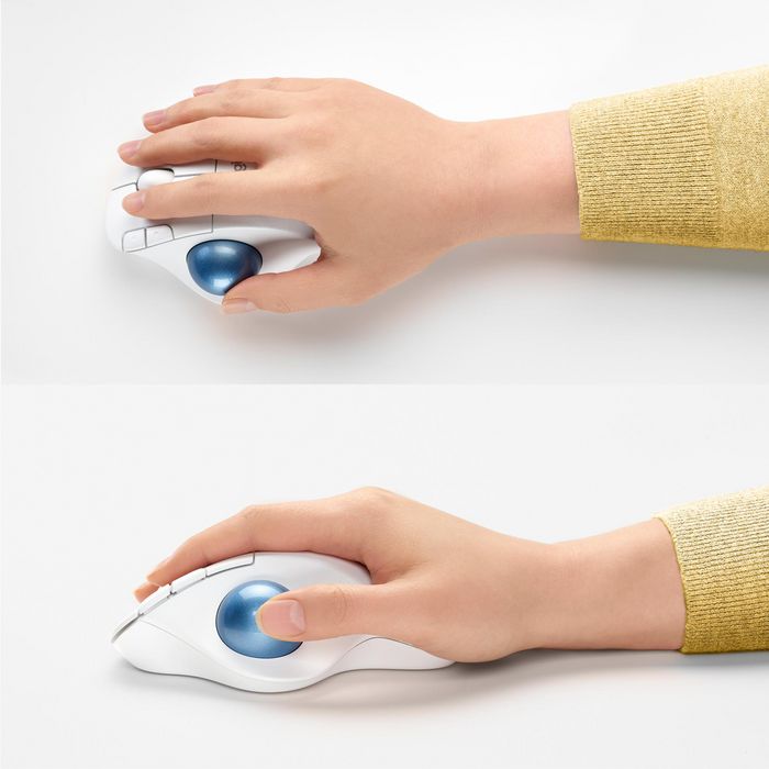 Logitech ERGO M575 Trackball sans fil, Blanc cassé