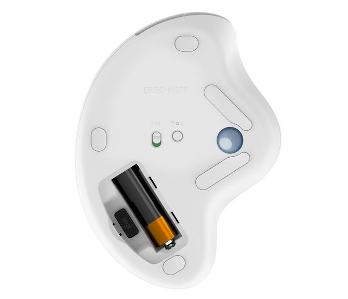 Logitech ERGO M575 Trackball sans fil, Blanc cassé