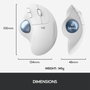 Logitech ERGO M575 Trackball sans fil, Blanc cassé