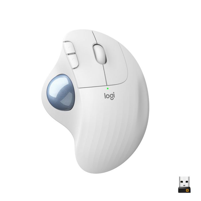 Logitech ERGO M575 Trackball sans fil, Blanc cassé