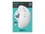 Logitech Souris ergonomique Trackball M575 Bluetooth sans fil blanc