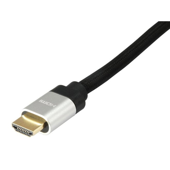 Equip Câble HDMI 8K Mâle - Mâle 5 m Référence EQ119383 Connecteurs Dorés Noir et Argent