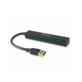 Equip Hub USB 3.0 4 Ports Noir - Concentrateur USB 3.2 Gen 1 Type-A Plug and Play