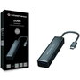 Conceptronic DONN08B Hub USB-C 3.0 3 Ports + Lecteurs SD/MicroSD Aluminium Noir