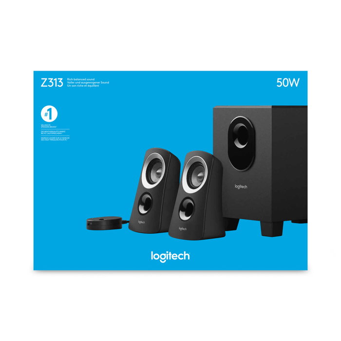 2.1 Haut-parleurs Multimédia Logitech Z313 Noir 25 W