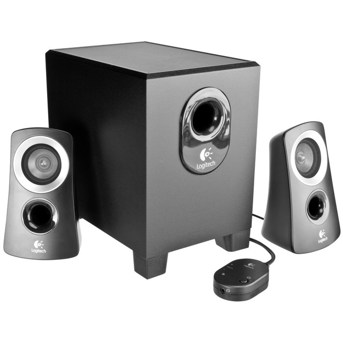 Logitech Z313 Système de haut-parleurs 2.1, 25W RMS, Noir Logitech Z313 Système de haut-parleurs 2.1, 25W RMS, Noir