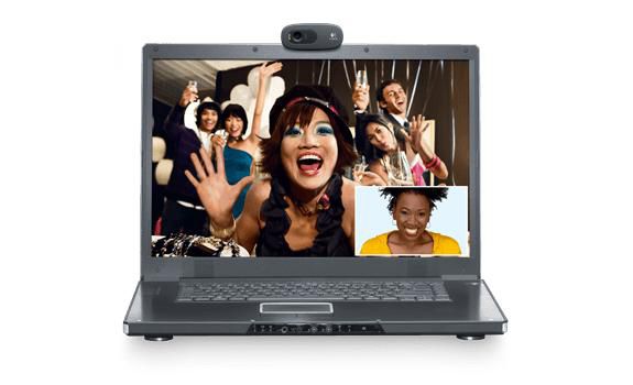Logitech - Caméra web HD 720p, 3 MP, avec microphone intégré à réduction de bruit et connexion USB 2.0, pour appels vidéo Skype, Hangouts