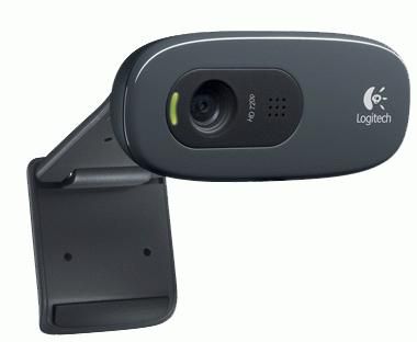 Logitech - Caméra web HD 720p, 3 MP, avec microphone intégré à réduction de bruit et connexion USB 2.0, pour appels vidéo Skype, Hangouts