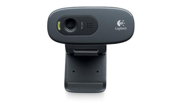 Logitech - Caméra web HD 720p, 3 MP, avec microphone intégré à réduction de bruit et connexion USB 2.0, pour appels vidéo Skype, Hangouts