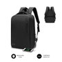 Subblim City Backpack Mochila Pour Ordinateur Portable 15.6" avec Port USB, Noir