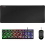 Clavier et Souris Gaming Mars Gaming MCPXBES Noir Espagnol Qwerty