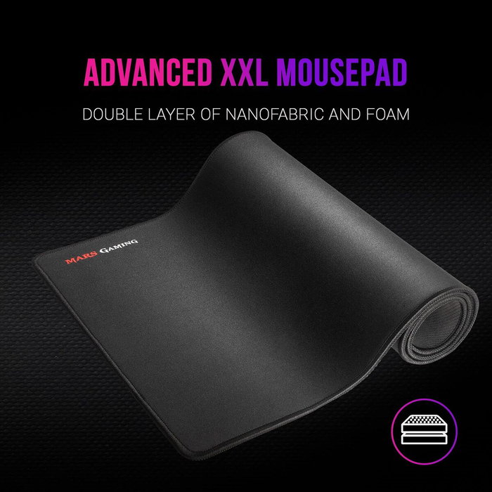 Clavier et Souris Gaming Mars Gaming MCPXBES Noir Espagnol Qwerty