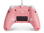 PowerA Mando Con Cable Amélioré pour Xbox Series X/S - Manette Filaire Rose (1518815-02) - Licence Officielle, Boutons Assignables, Double Vibration