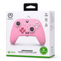 PowerA Mando Con Cable Amélioré pour Xbox Series X/S - Manette Filaire Rose (1518815-02) - Licence Officielle, Boutons Assignables, Double Vibration