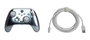 PowerA Manette avec câble améliorée pour Xbox Series X/S - Xbox One - Windows 10/11 - Métallique Ice - Réf. 1516986-02