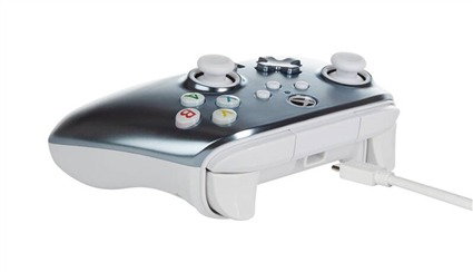 PowerA Manette avec câble améliorée pour Xbox Series X/S - Xbox One - Windows 10/11 - Métallique Ice - Réf. 1516986-02