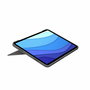 Housse pour iPad + Clavier Logitech 920-010145 Gris Espagnol Qwerty QWERTY