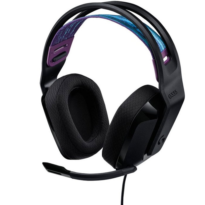 Logitech G G335 Casque Gaming Filaire Noir, 3,5 mm Jack, 240g