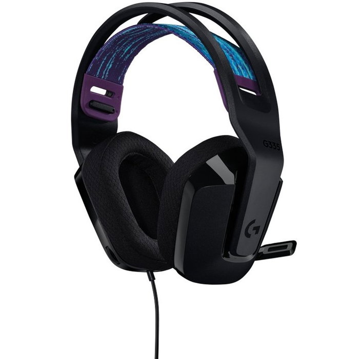 Logitech G G335 Casque Gaming Filaire Noir, 3,5 mm Jack, 240g