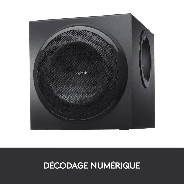 Logitech Z906 (980-000468) Système de haut-parleurs 5.1 surround, 500 watts RMS, connectivité Dolby Digital et DTS, Noir
