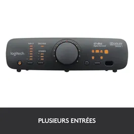 Logitech Z906 - Kit Home Cinéma Surround 5.1 avec Décodeur, 500W RMS, Certifié THX, Dolby Digital, DTS, Télécommande - Noir