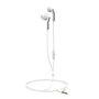 Muvit Écouteurs Filaires MEU Blanc Jack 3.5 mm Casque Stéréo avec Micro