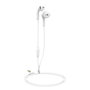 Muvit Écouteurs Filaires MEU Blanc Jack 3.5 mm Casque Stéréo avec Micro