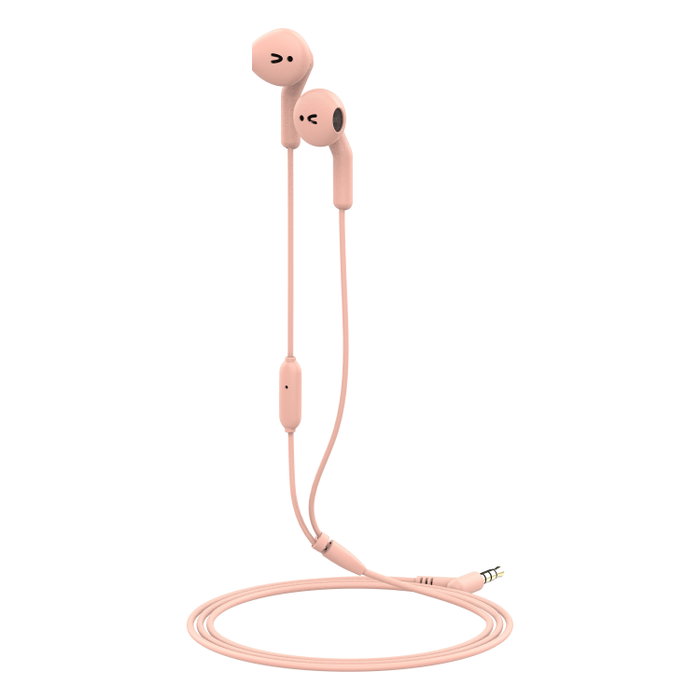 Muvit MEU Casque Stéréo Filaire Jack 3.5 mm Rose - E56