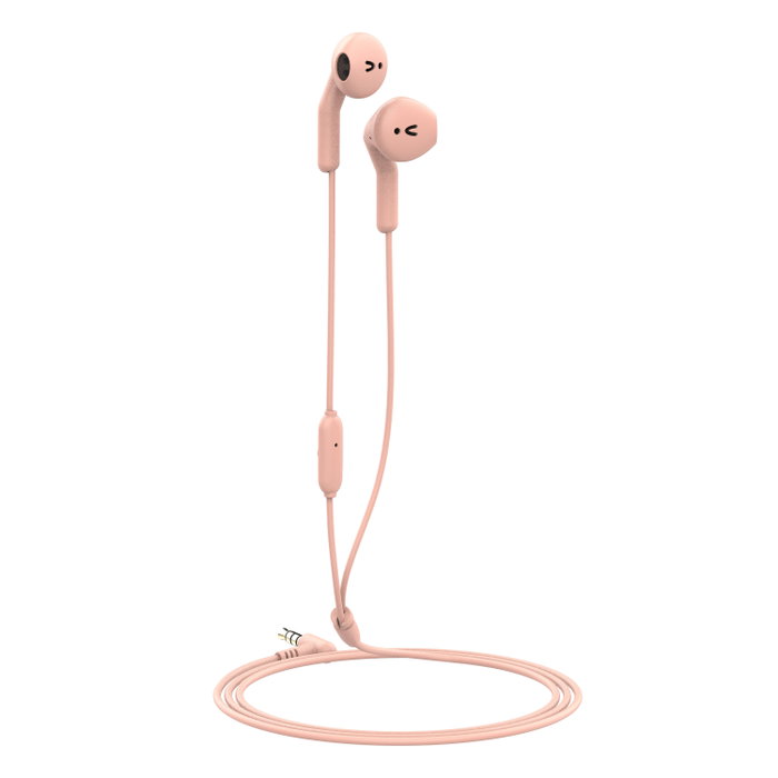 Muvit MEU Casque Stéréo Filaire Jack 3.5 mm Rose - E56