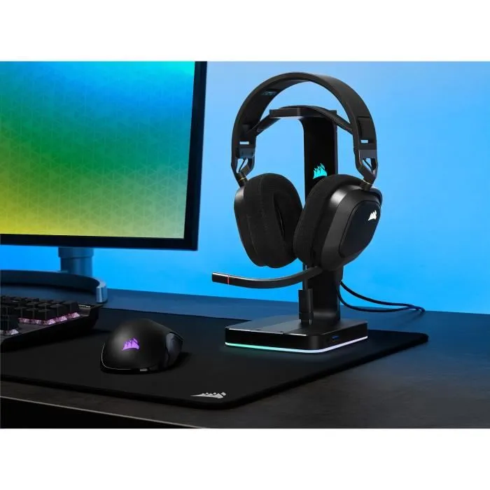Corsair HS80 - Casque audio Gaming Sans fil (CA-9011235-EU) - Noir