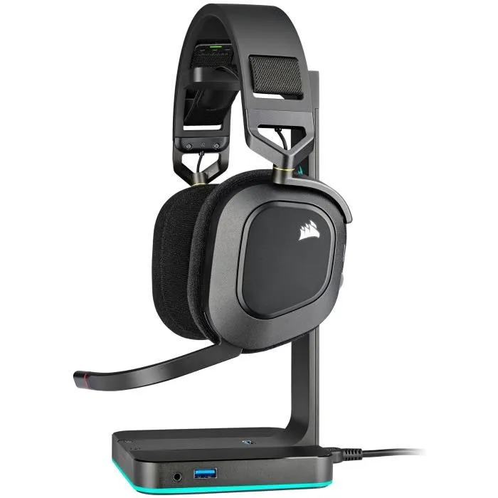 Corsair HS80 - Casque audio Gaming Sans fil (CA-9011235-EU) - Noir