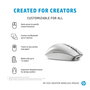 HP Souris sans fil Creator 930 Silver - Ergonomique pour la création, avec boutons personnalisables, molette, silencieuse, USB-C rechargeable, capteur Track-on-glass
