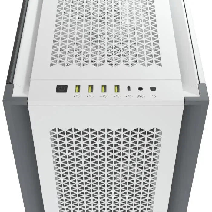 Corsair CC-9011219-WW Boîtier PC ATX Full-Tower 7000D Airflow avec Panneau Latéral en Verre Trempé - Blanc