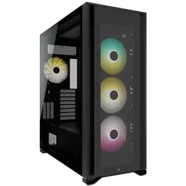Corsair CC-9011226-WW Boîtier PC 7000X en Noir - Boîtier Tour ATX avec Ventilateurs et Panneau Latéral en Verre Trempé