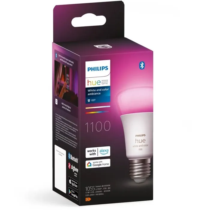 Philips Hue Ampoule LED Connectée White and Color Ambiance E27 Bluetooth 10W
