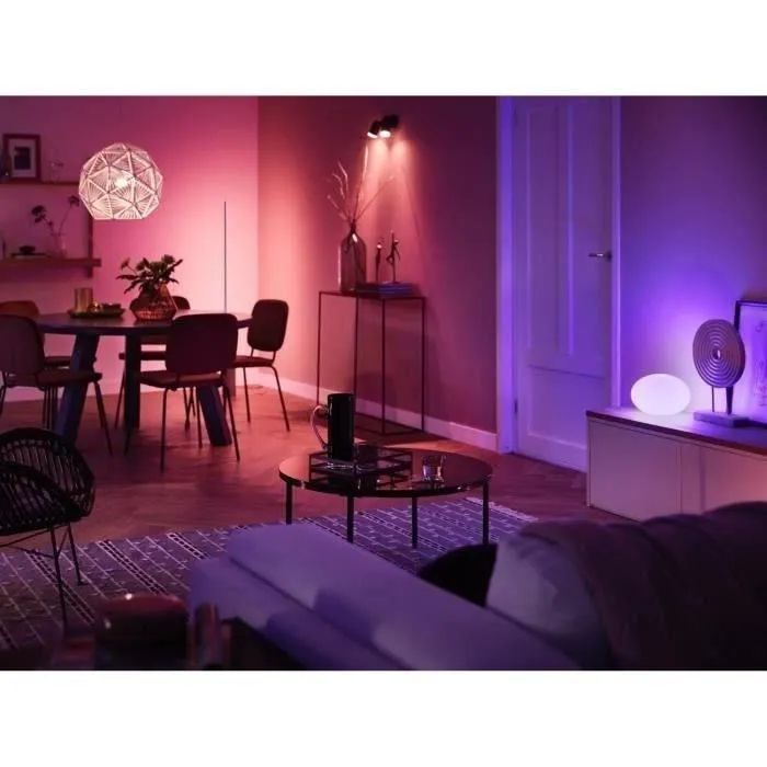Philips Hue Ampoule LED connectée White & Color Ambiance E27 1100lm 75W équivalent Bluetooth, Pack de 2